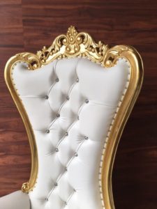 Rent Atlanta gold Baroque King & Queen Throne Chair