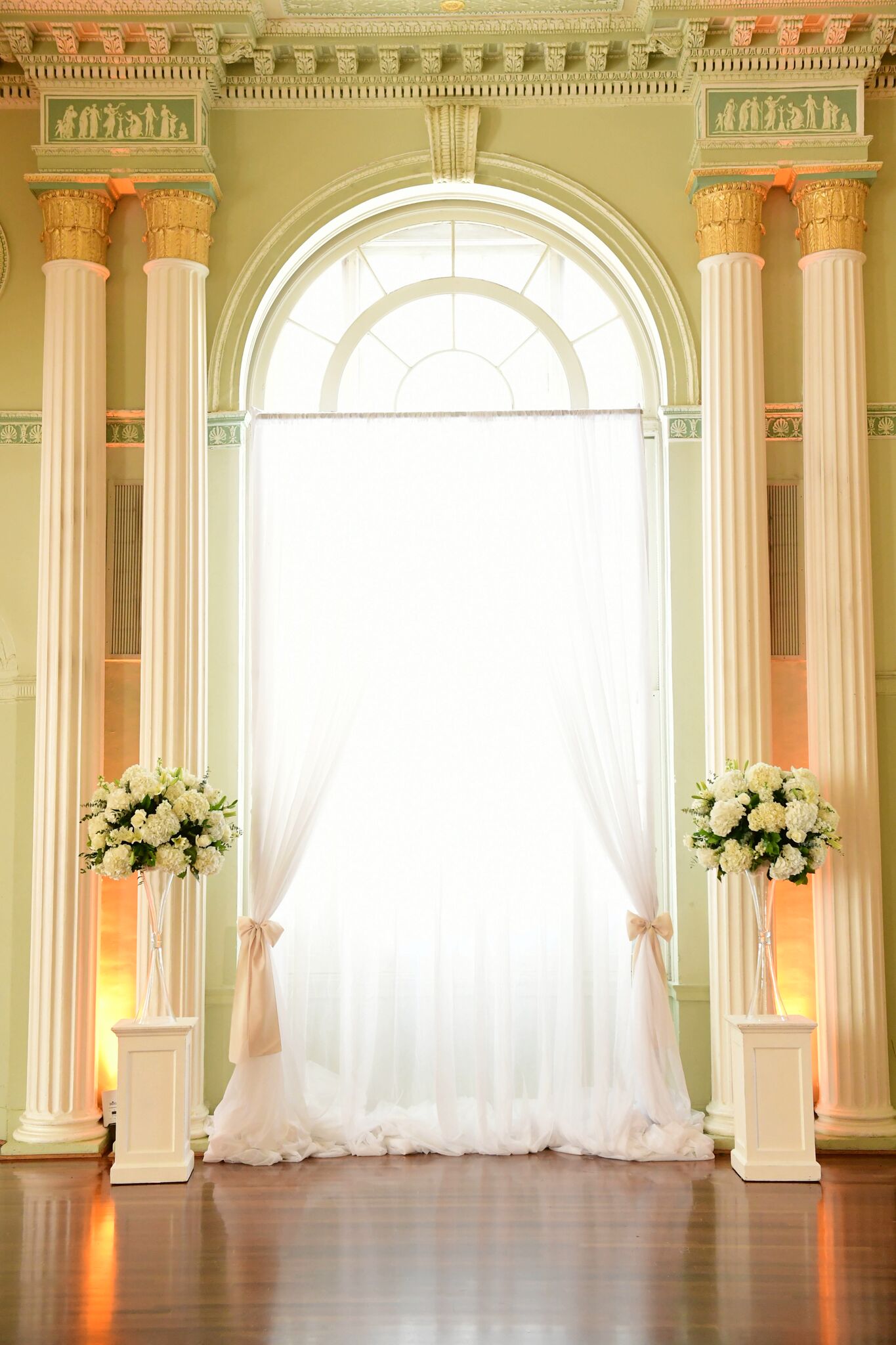 Atlanta Wedding Sheer Drape, Wedding Draping, Chuppah, Arch