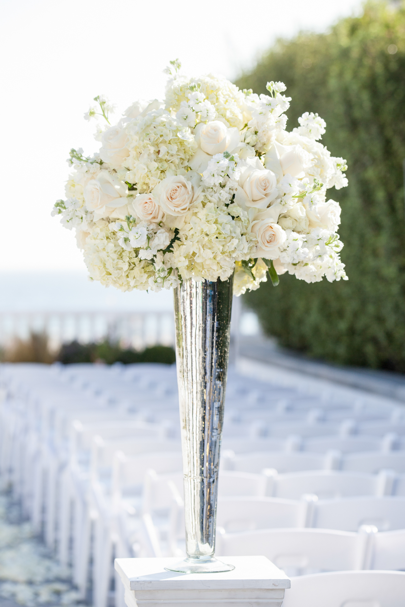 White Rose Centerpieces