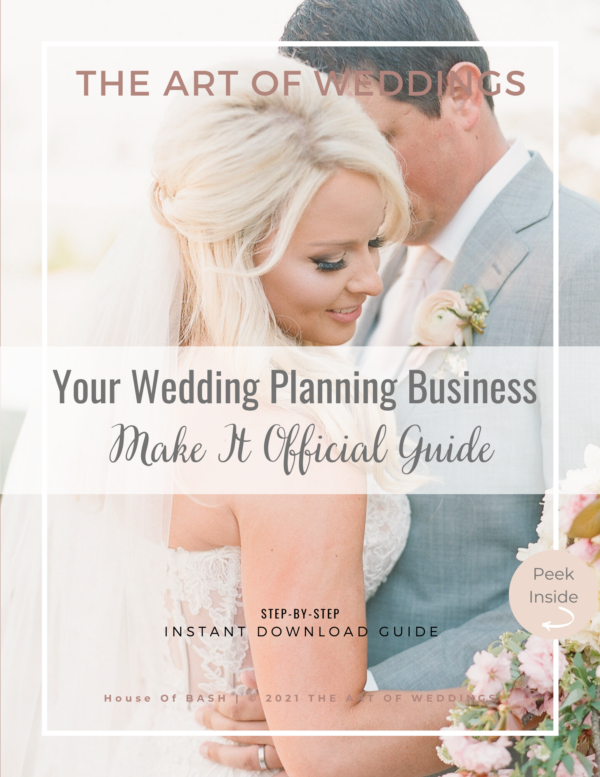 register your wedding planning business