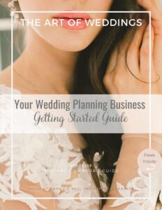 start your wedding planning business