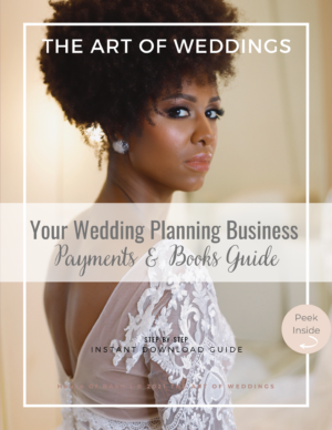 Contracts and take payments for wedding planners