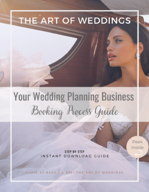 wedding planning business booking process guide