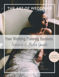 What to charge for your wedding planning services