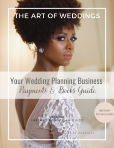 Contracts and take payments for wedding planners