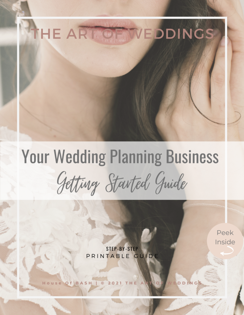 Start your wedding planning business 