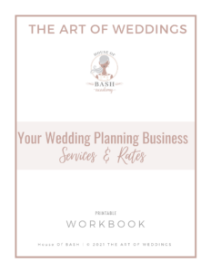 What to charge for your wedding planning services