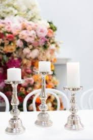 Athena silver candle holder