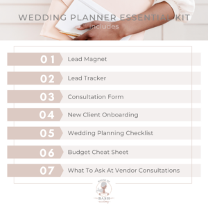 Wedding Planning Essential Kit