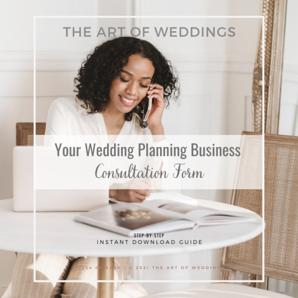 Consultation Form For Wedding Planners