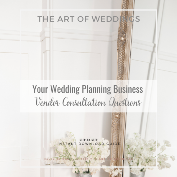 Wedding Vendor Consultation Questions