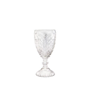 rent Clear Classic Vintage Colored Glass Goblet
