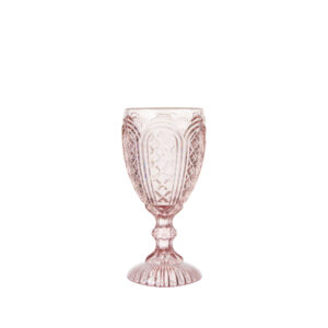 rent atlanta pink blush Classic Vintage Colored Glass Goblet